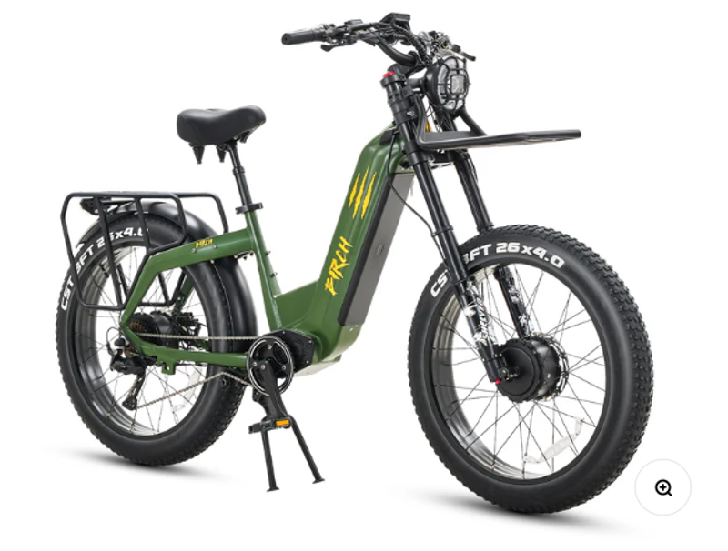 Birch Grolar AWD Hunting Electric Fat Tire Bike Jungle Green-4