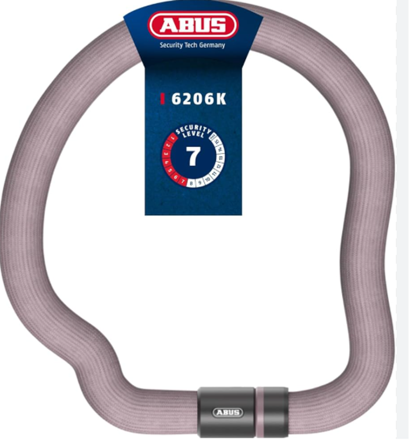 LOCKS - ABUS Goose Chain Lock RoseMauve-3