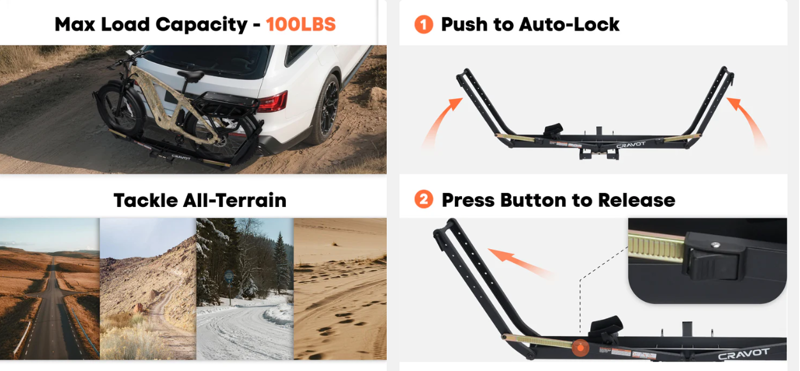 VEHICLE RACKS - Cravot MagRack X1 MAX-8