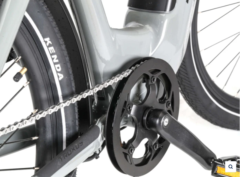 Troxus TRAX 1.0 Step-Thru Commuter 500W/15Ah in Matte Red-9