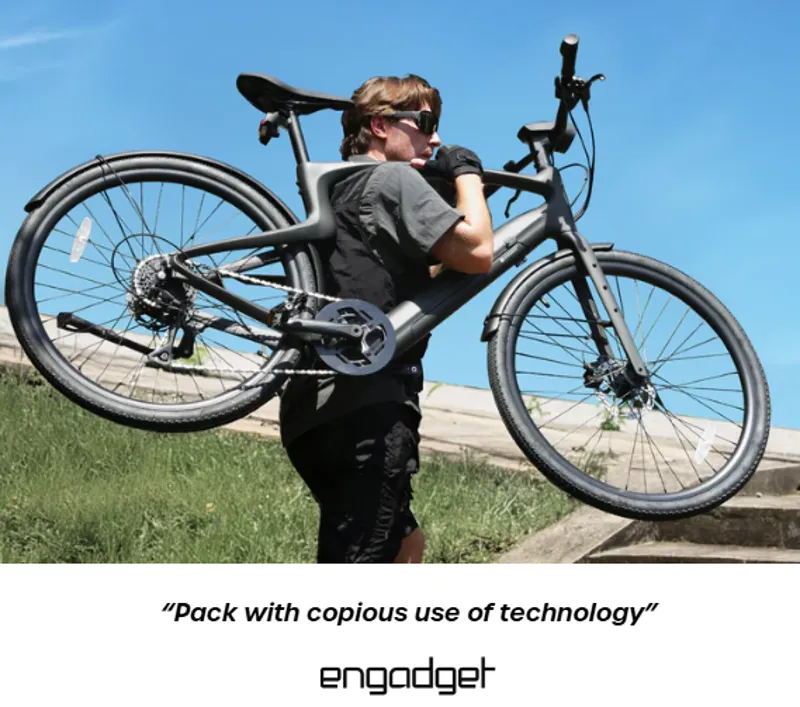 Urtopia Carbon 1 Pro Smart Carbon Fiber Ebike in Blu-5