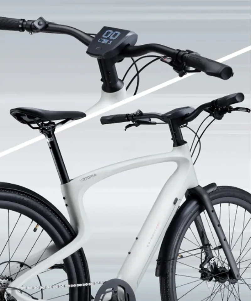 Urtopia Carbon 1 Pro Smart Carbon Fiber Ebike in Creme-9