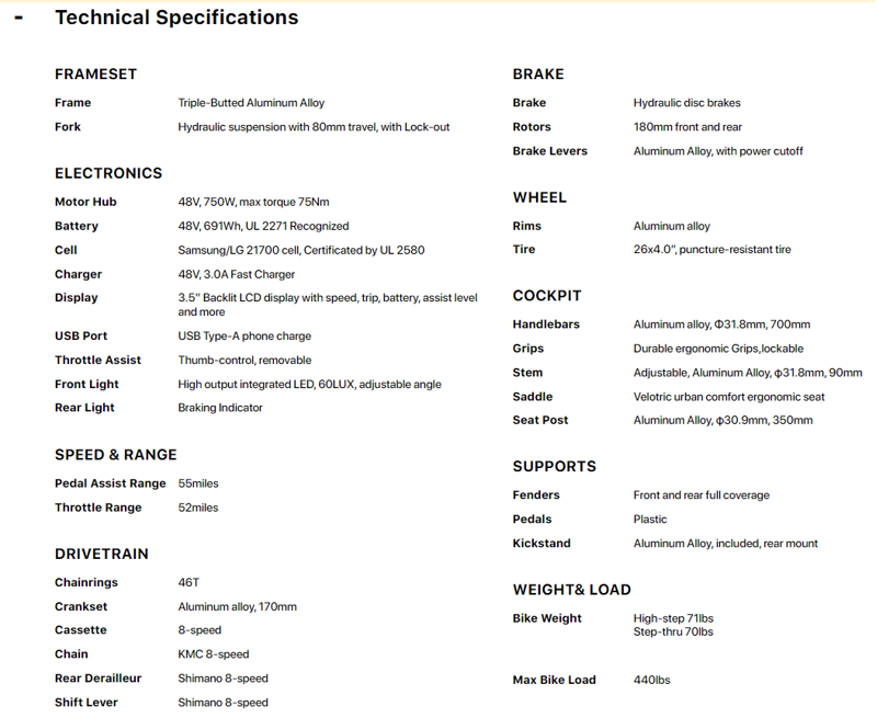 Velotric Nomad 1 Plus Step-Thru Mango -6