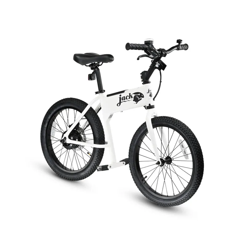 JackRabbit OG - Lightweight and Compact XL Micro eBike White-1