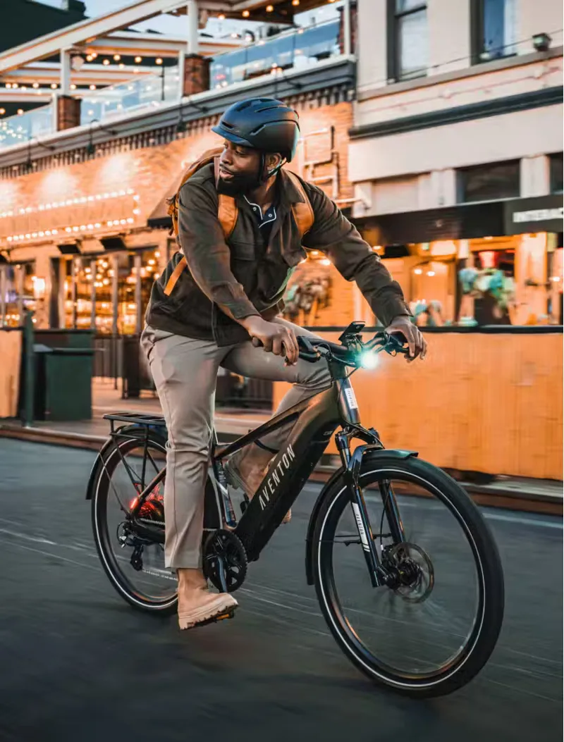 Aventon Level 3 Step Over Commuter Matte Black-1