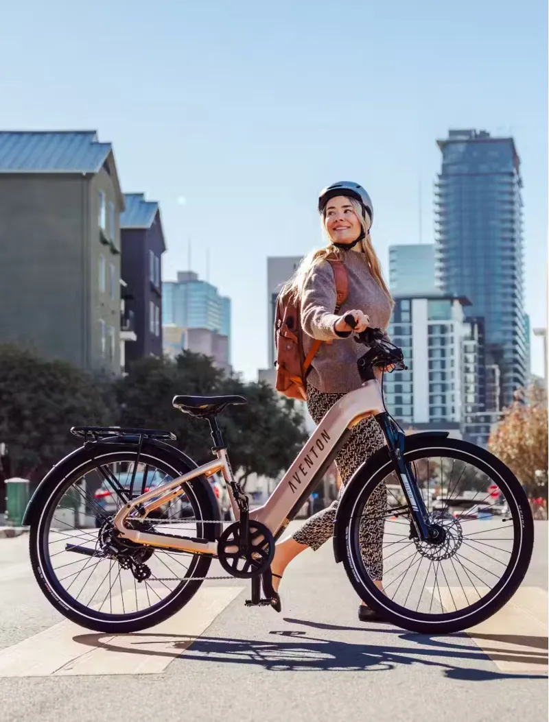 Aventon Level.3 Step-Thru Sandstone-1