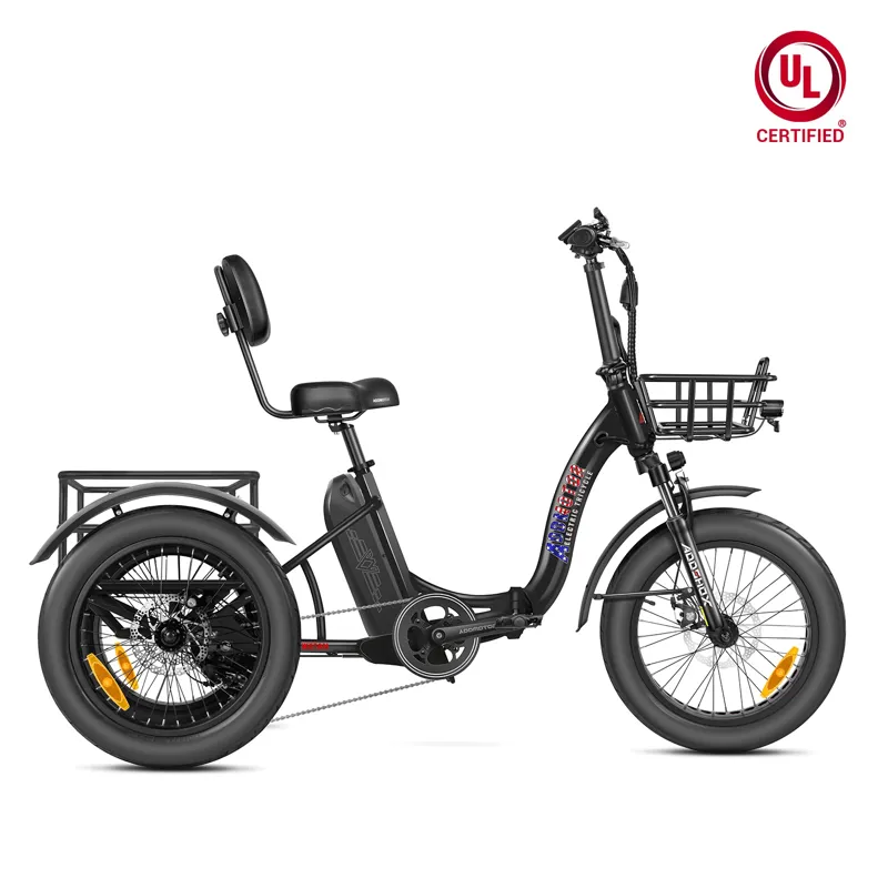 Addmotor Triketan M-330F Folding eTrike in Black