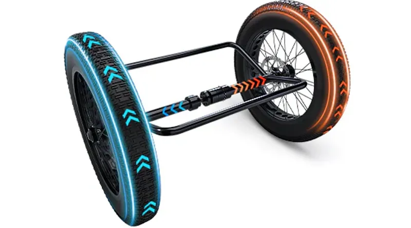 AddMotor CityTan M-315 Folding eTrike in Orange-1