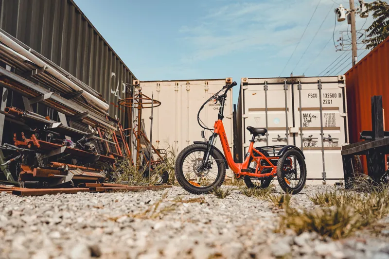 AddMotor CityTan M-315 Folding eTrike in Orange-2