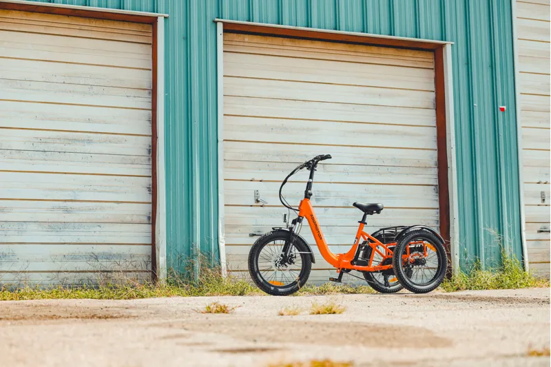 AddMotor CityTan M-315 Folding eTrike in Red-3