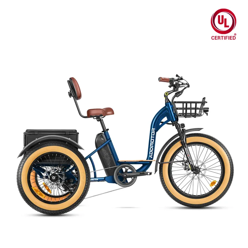 Addmotor Grandtan M-340 750W Rear Motor eTrike in Blue