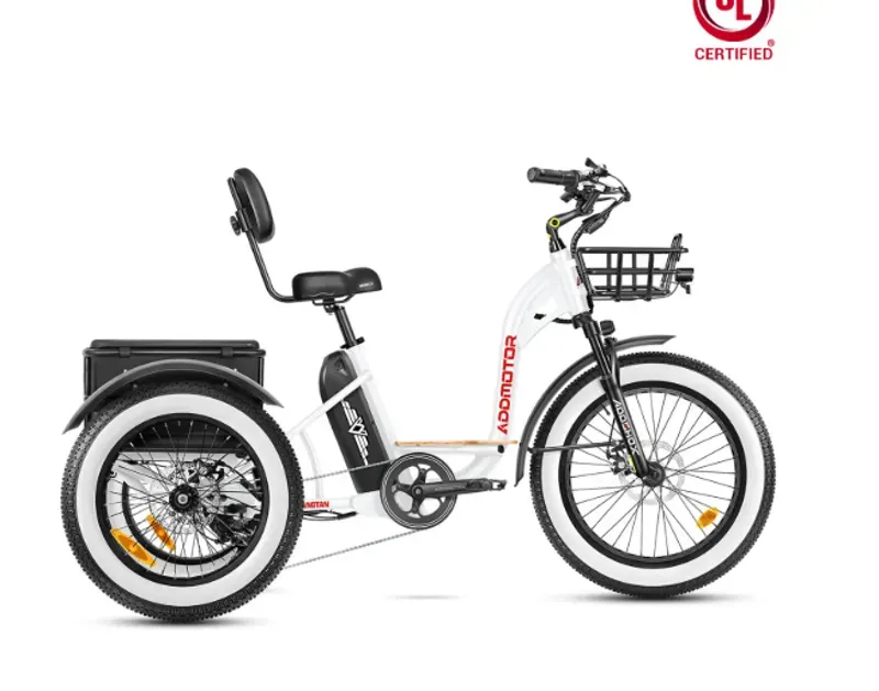 Addmotor Grandtan M-340 750W Rear Motor eTrike in Pearl White