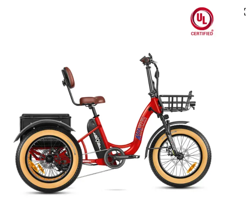 Addmotor Triketan M-330F Folding eTrike in Red