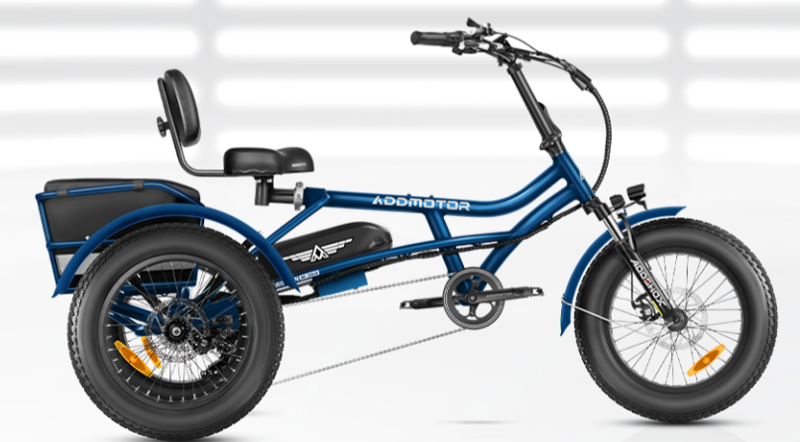 Addmotor Arisetan II M-360 Semi-Recumbent E-Trike in Blue-1