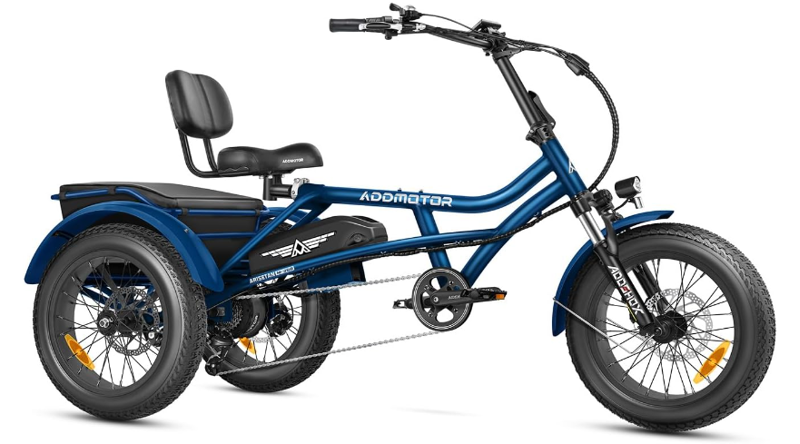 Addmotor Arisetan II M-360 Semi-Recumbent E-Trike in Blue-2