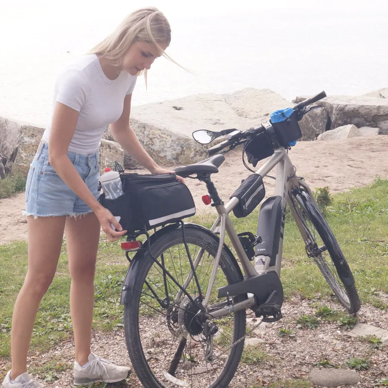 Bikase MIK Trunk Bag Big Daddy Bicycle Rack Bag in Black-12