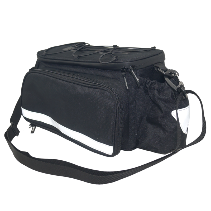 Bikase MIK Trunk Bag Big Daddy Bicycle Rack Bag in Black-2