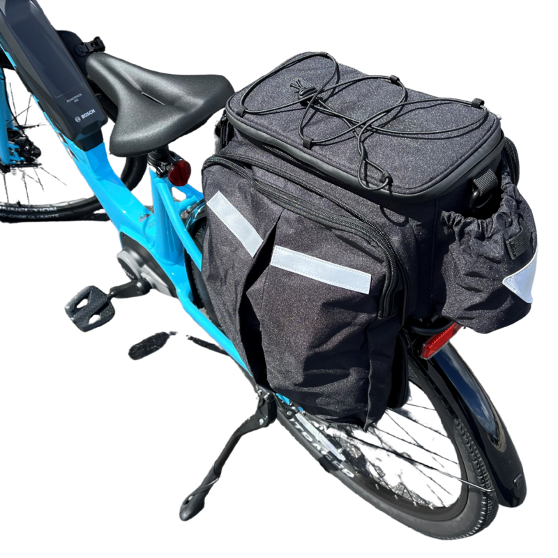 Bikase MIK Trunk Bag Big Daddy Bicycle Rack Bag in Black-9