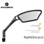 Rockbros HD Blast-Resistant All-round Angle Adjustable Retractable Right Mirror in Black