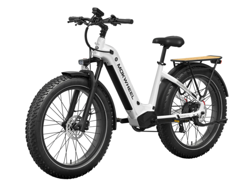 Mokwheel Basalt 2.0 Electric Bike in White-2
