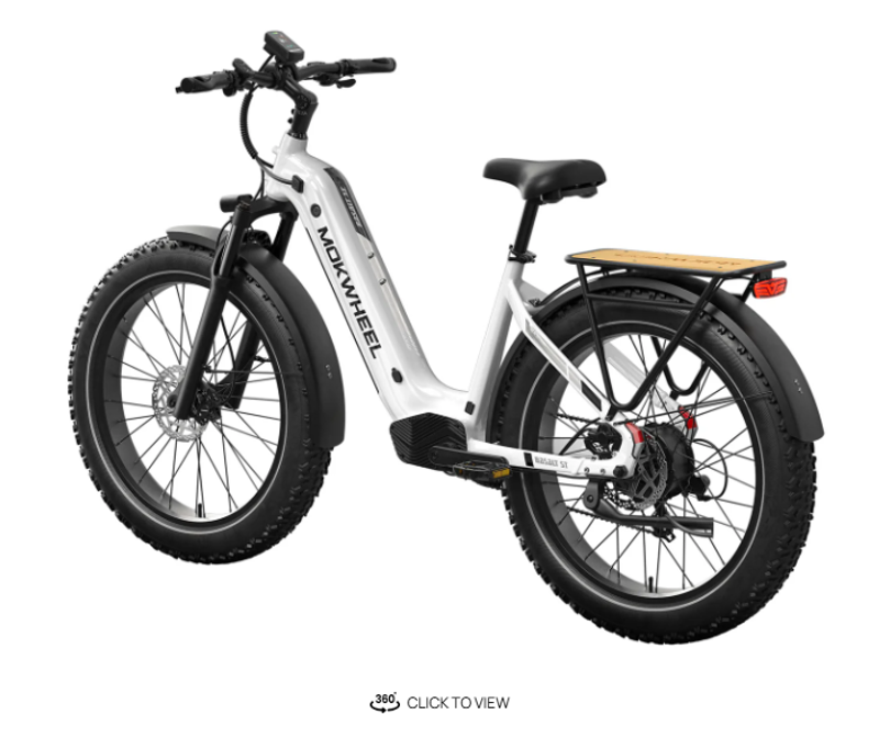 Mokwheel Basalt 2.0 Electric Bike in White-3