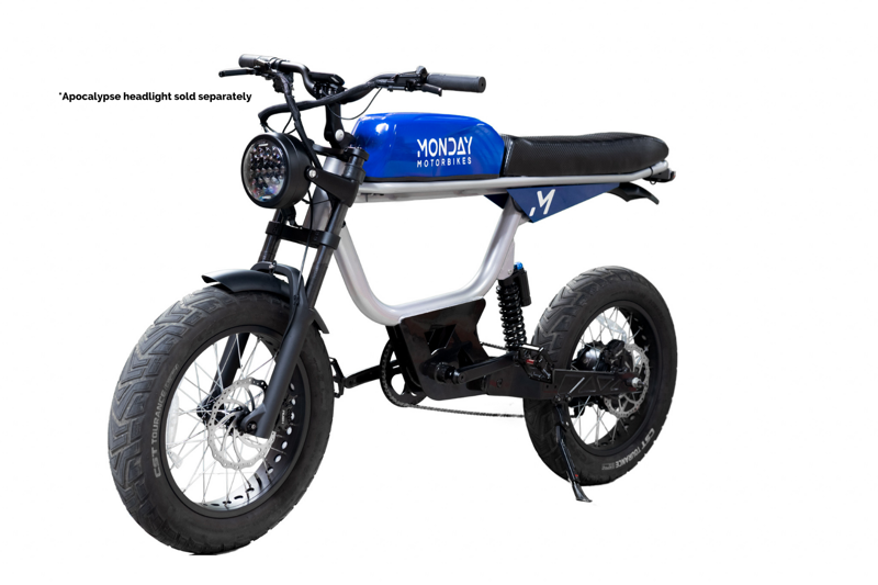 Monday Motorbikes Anza V4 1500W Electric Moped in Blue