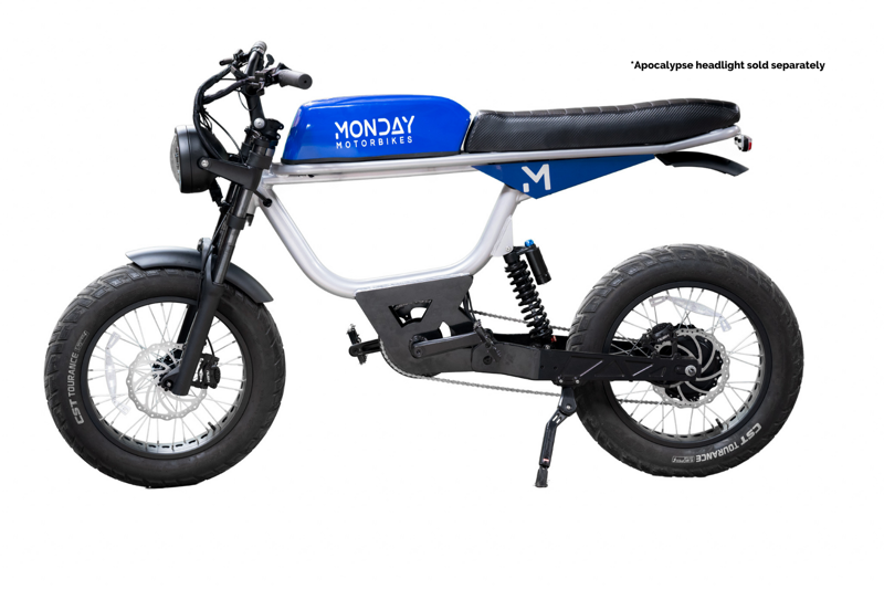 Monday Motorbikes Anza V4 1500W Electric Moped in Blue-1