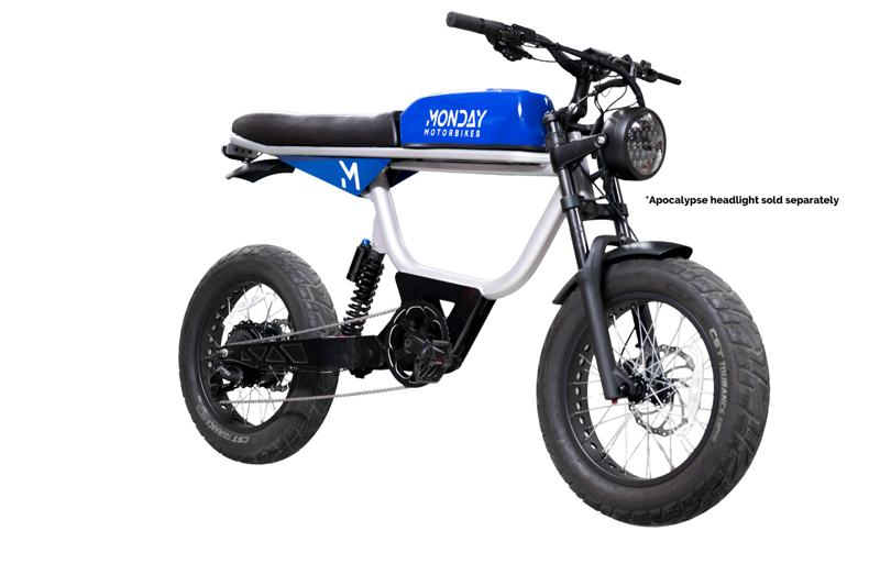 Monday Motorbikes Anza V4 1500W Electric Moped in Blue-2