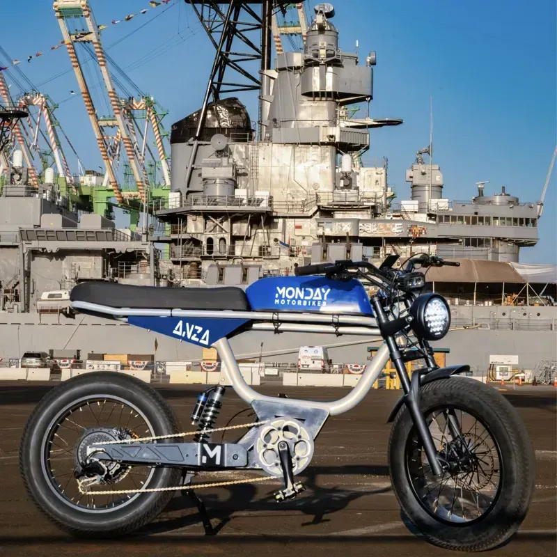 Monday Motorbikes Anza V4 750W Electric Bike in Blue-6