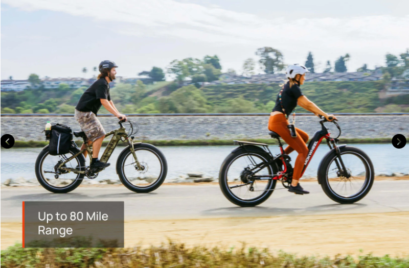 Mokwheel Obsidian 2.0 Full Suspension E-bike in Blue and Grey-11