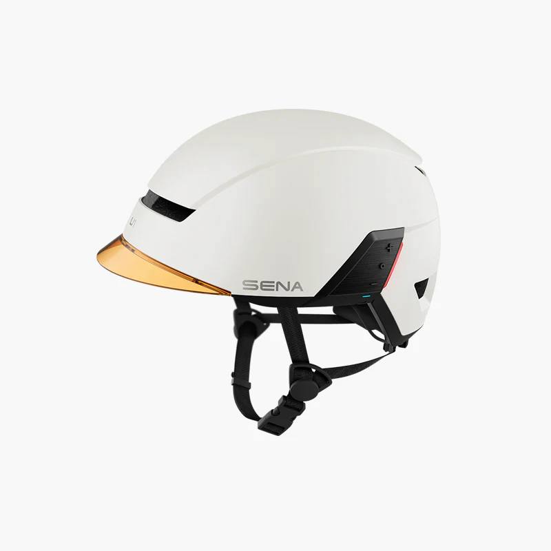 Sena U1 Smart E-Bike Helmet in White-2
