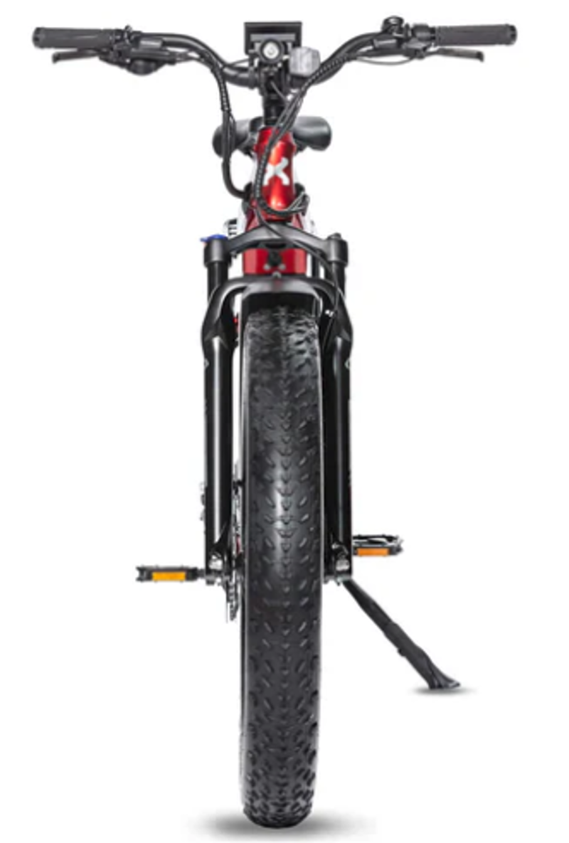 Troxus Explorer Plus Fat Tire Step-Thru E-Bike in Red-4