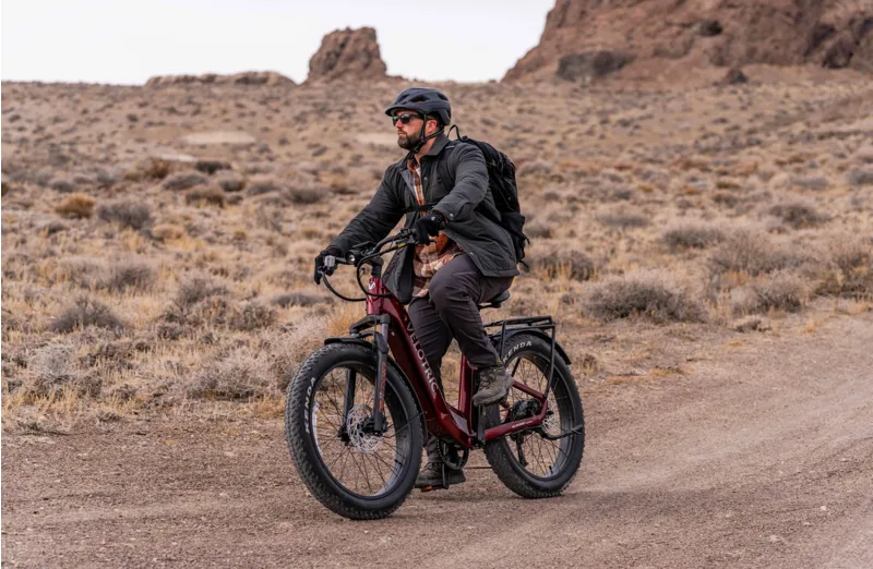 Velotric Nomad 2 Fat Tire Ebike in Cranberry-5