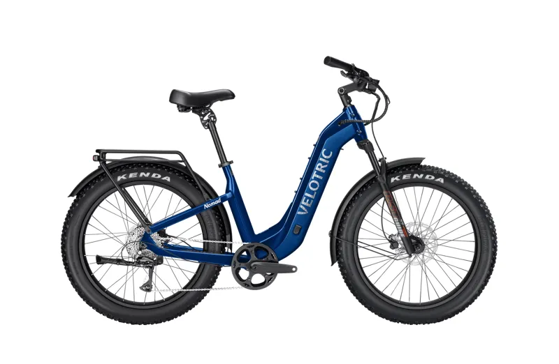 Velotric Nomad 2 Hi-Step Fat Tire Ebike in Midnight Blue