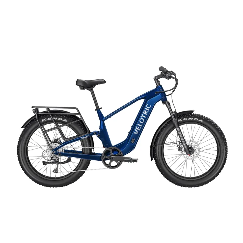 Velotric Nomad 2X Hi-Step Full Suspension Fat Tire Ebike in Blue